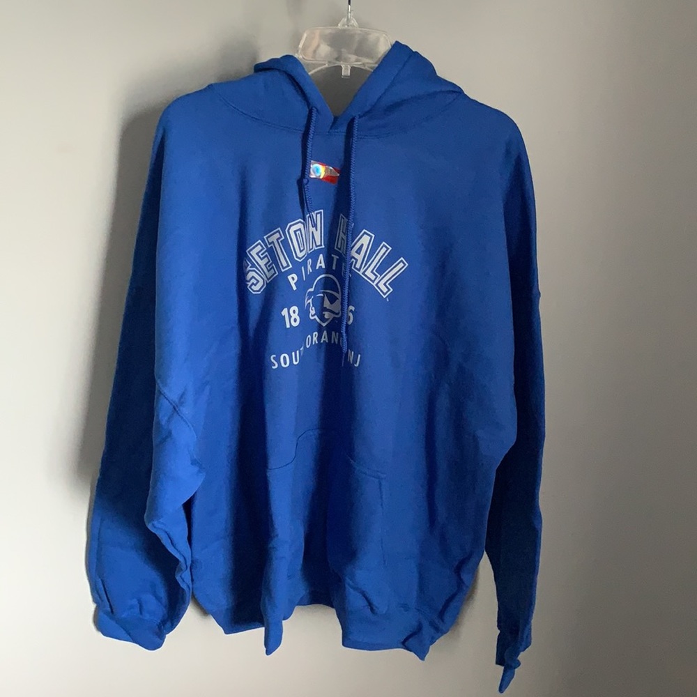 NWT Seton Hall Pirates Royal Blue Men’s Hoodie